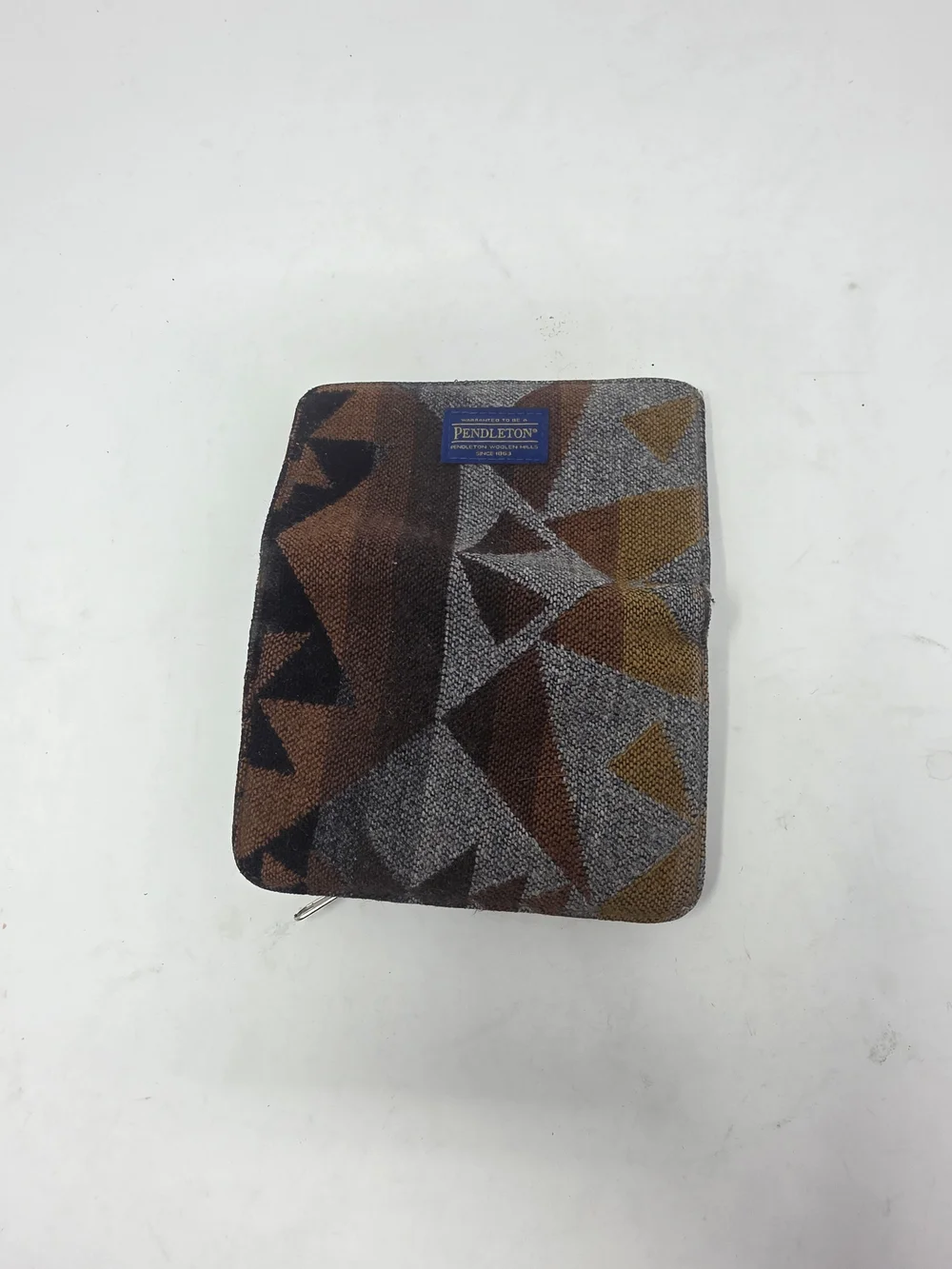 Pendleton Wool Zip Wallet Southwestern Geometric Pattern Bifold